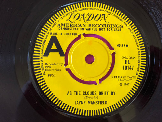 Jayne Mansfield : As The Clouds Drift By / Suey (7", Single, Promo)