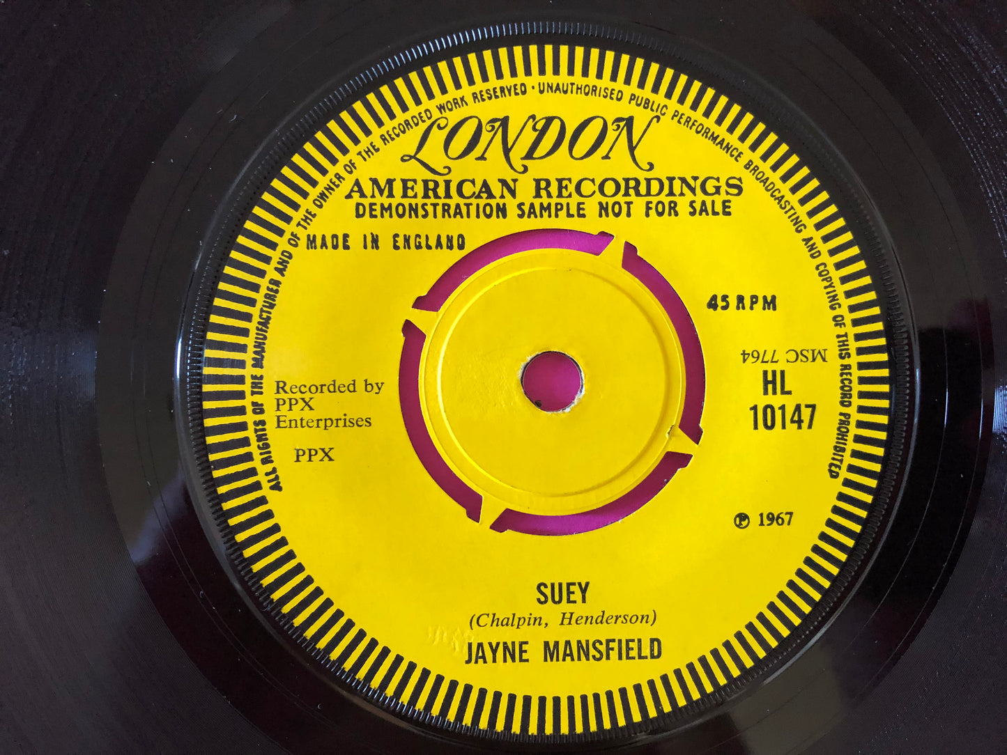 Jayne Mansfield : As The Clouds Drift By / Suey (7", Single, Promo)