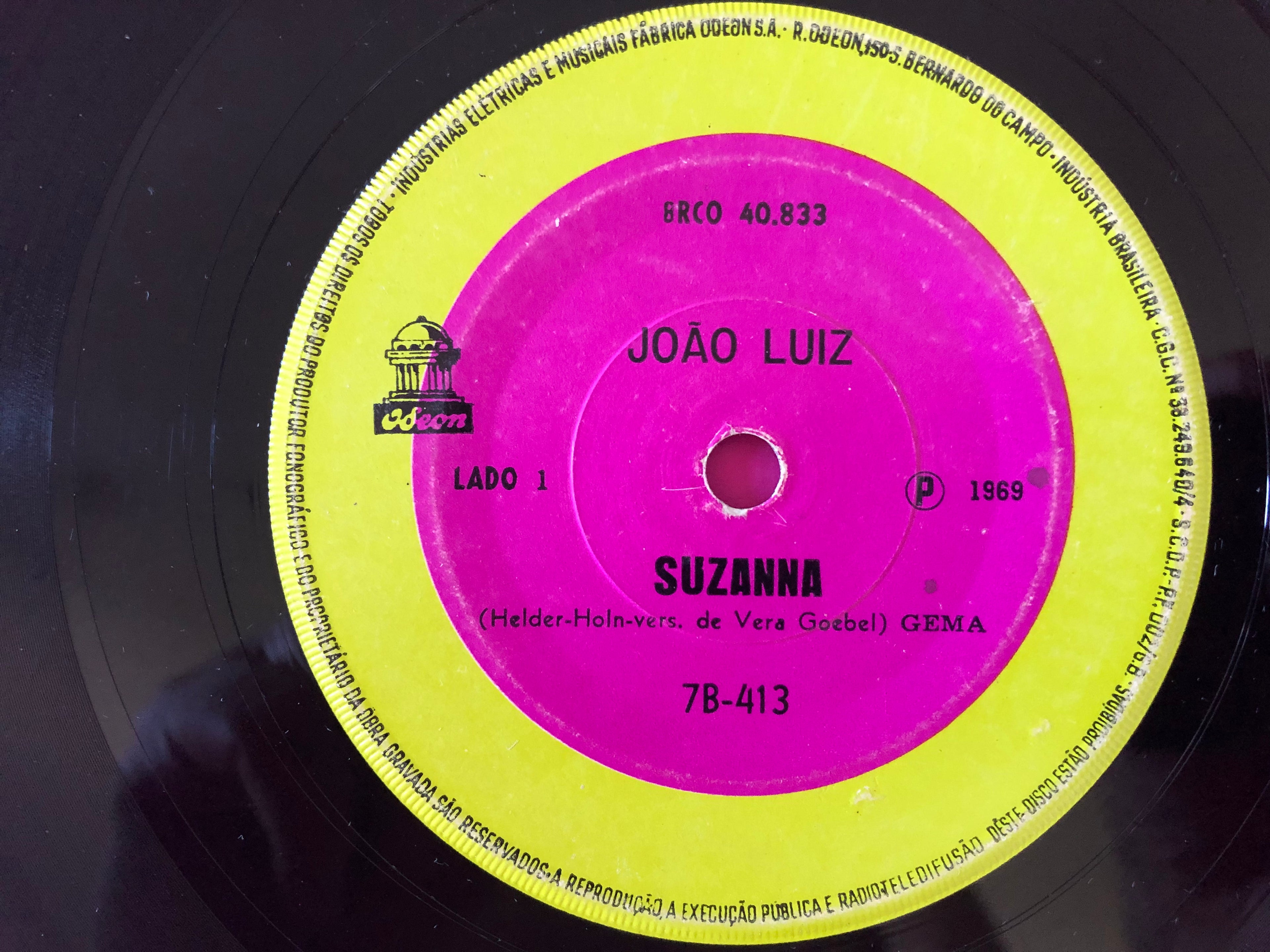 João Luiz : Suzanna (7", Single)