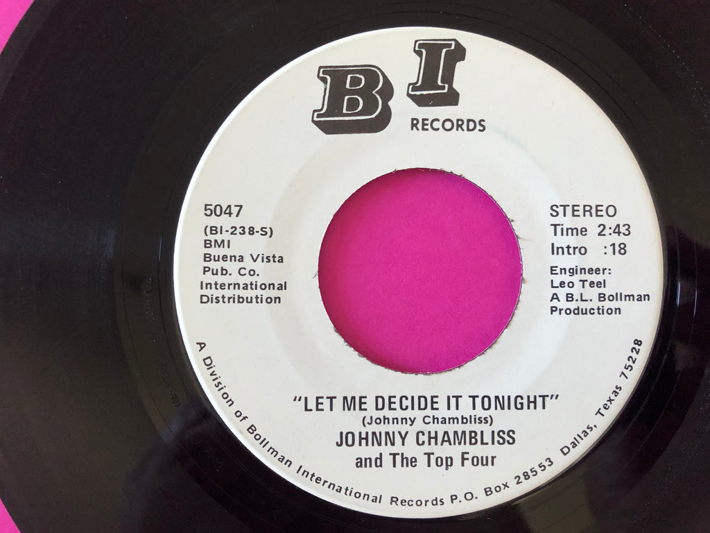 Johnny Chambliss And The Top Four : Sixteen Candles (7")