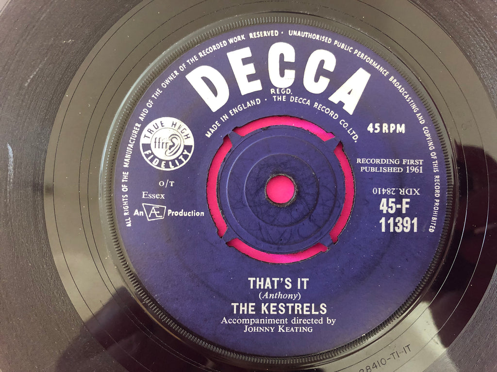 Kestrels, The : All These Things (7",45 RPM,Single)
