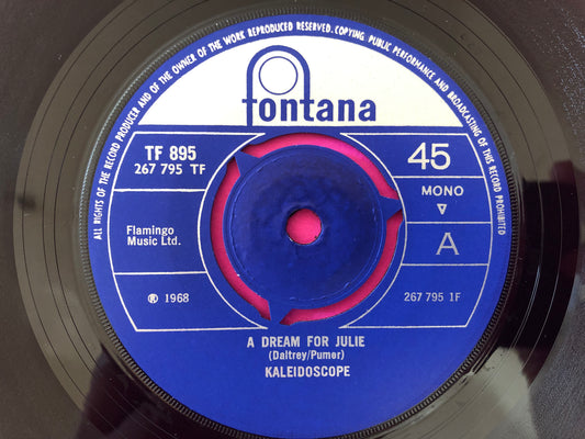 Kaleidoscope (2) : A Dream For Julie (7", Single, Mono)
