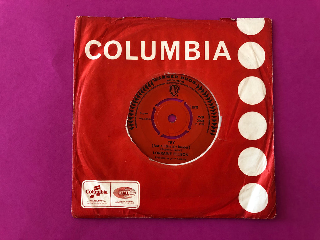 Lorraine Ellison : Try (Just A Little Bit Harder) / In My Tomorrow (7", Single)