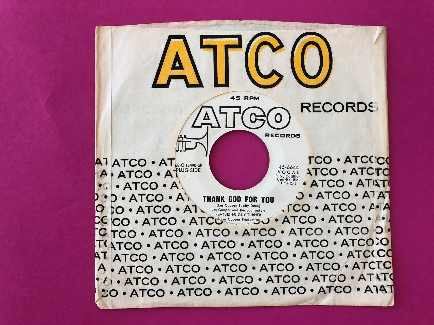 Les Cooper And His Soul Rockers Featuring Guy Turner (3) : Gonna Have A Lot Of Fun (7", Single, Promo)