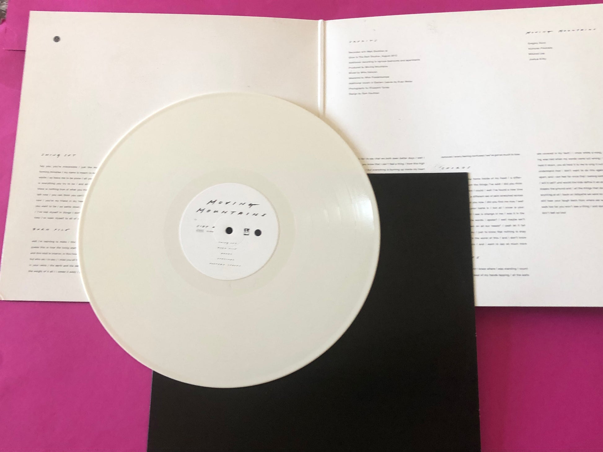 Moving Mountains : Moving Mountains (LP, Album, Whi)