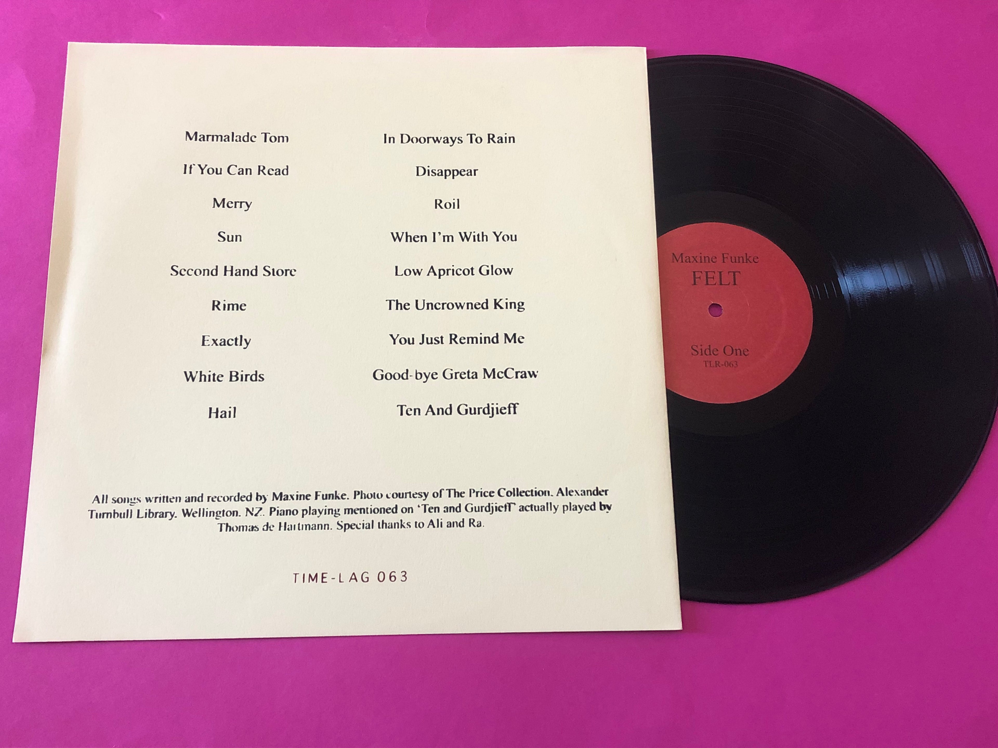 Maxine Funke : Felt (LP, Album, RE)