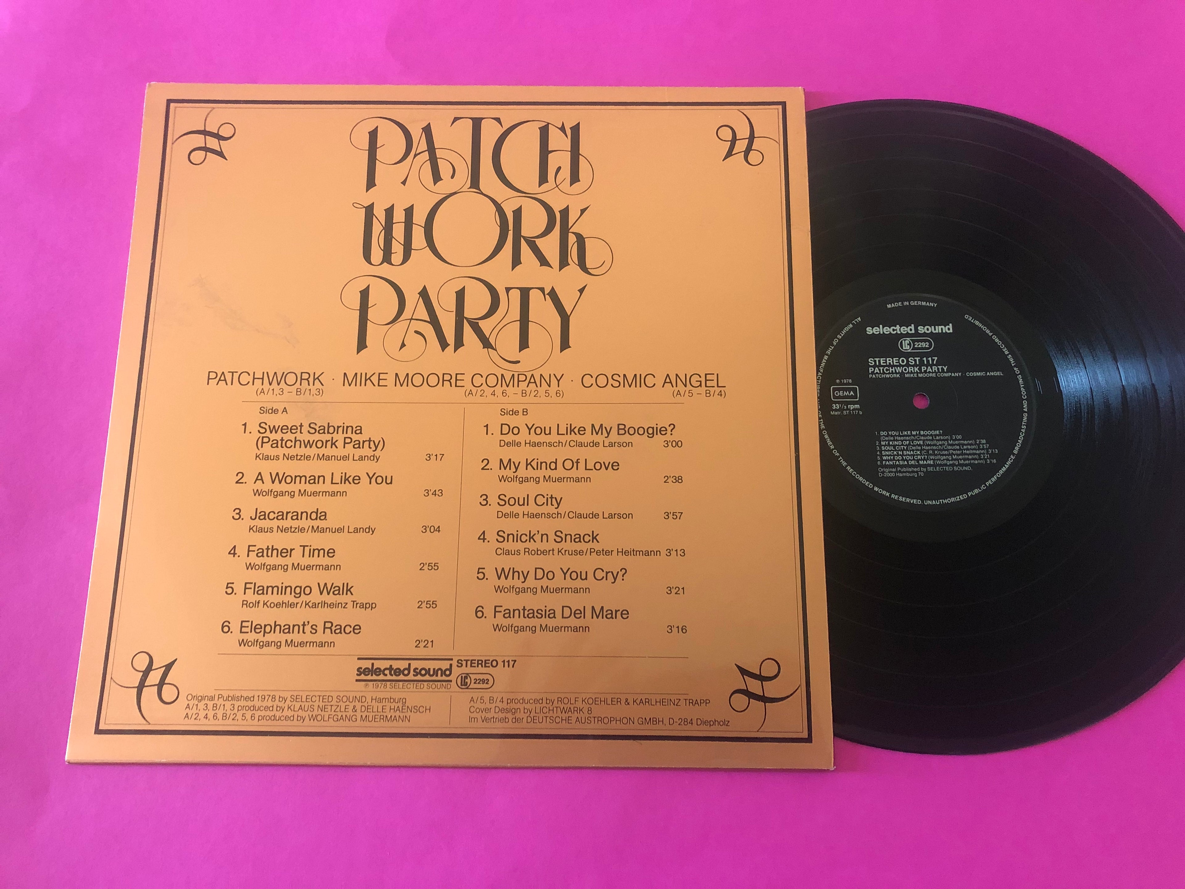 Patchwork (9) • Mike Moore Company • Cosmic Angel : Patchwork Party (LP, Album)