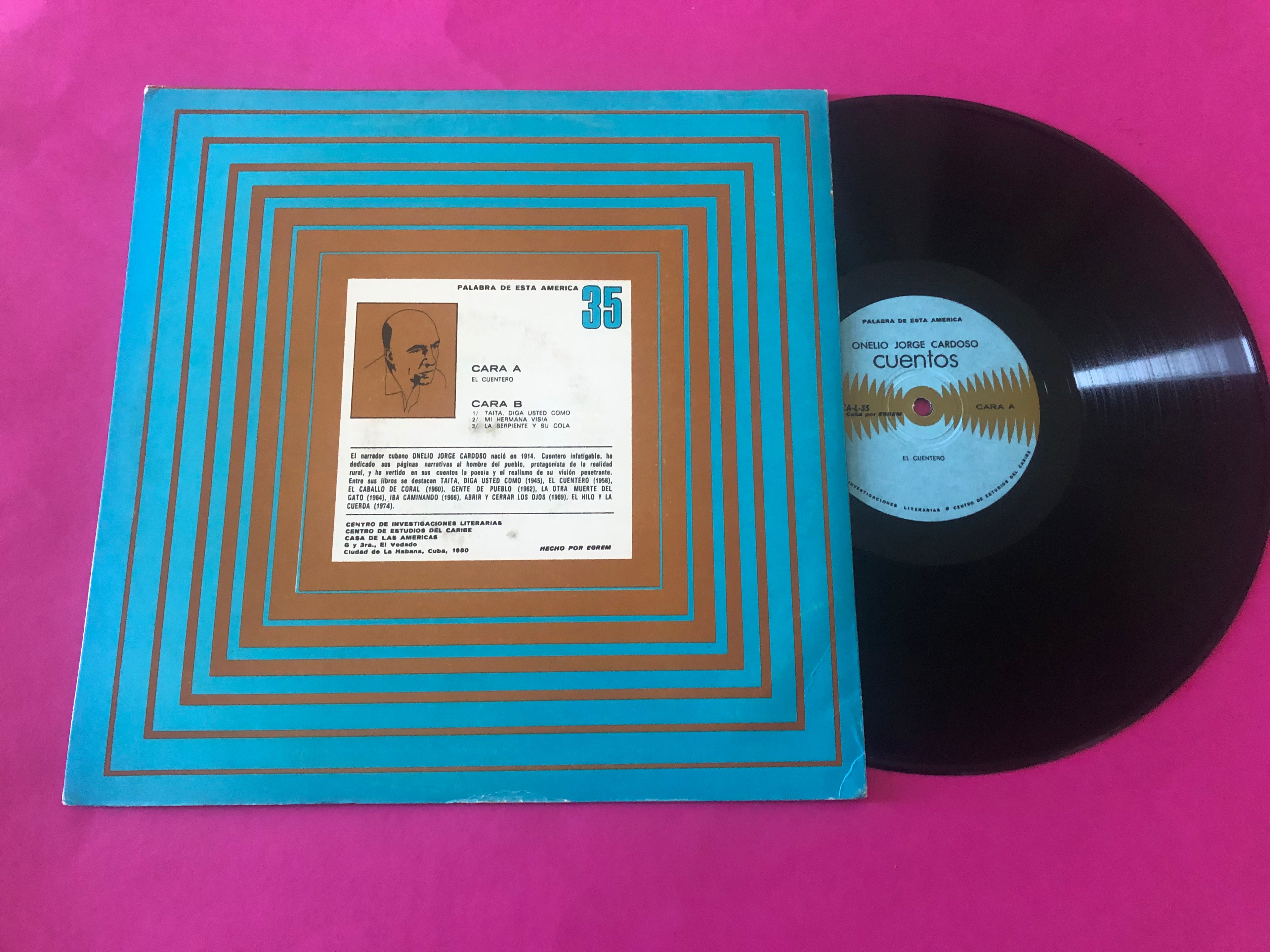 Onelio Jorge Cardoso : Cuentos (LP, Album)
