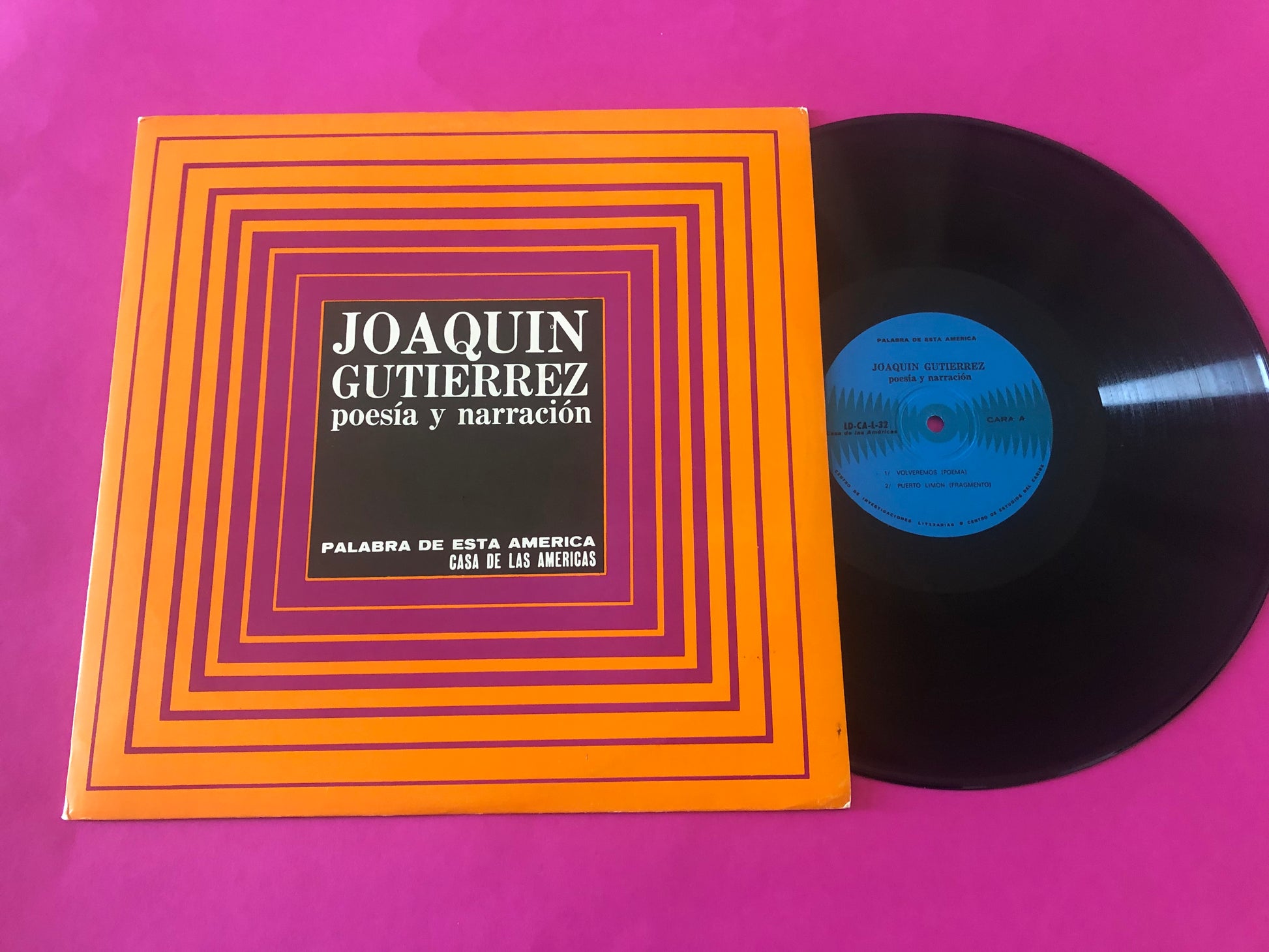 Joaquín Gutiérrez (3) : Poesía Y Narración (LP)