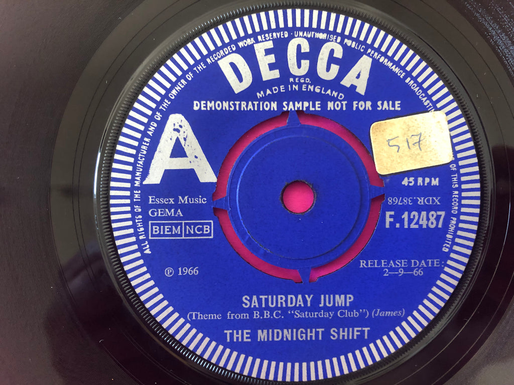 The Midnight Shift (2) : Saturday Jump (7", Single, Promo)