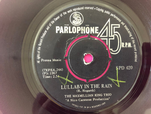 The Maximillian King Trio : Sarah Jane (7")