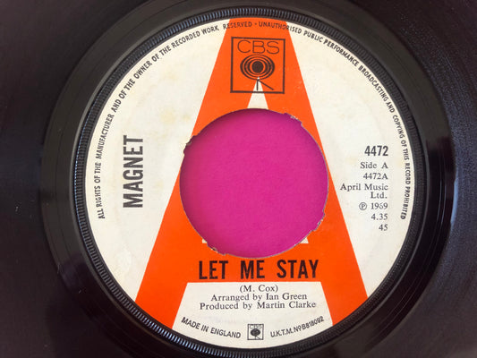 Magnet (14) : Let Me Stay / Mr Guy Fawkes (7", Promo)