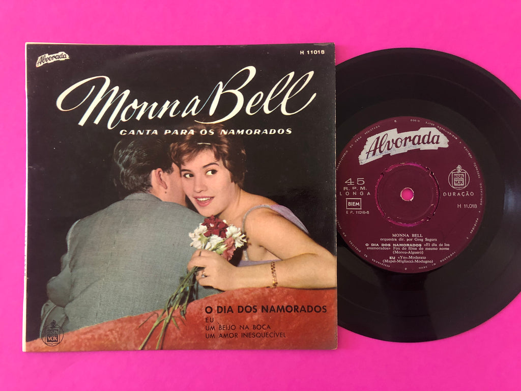 Monna Bell : Canta Para Os Namorados (7", EP)