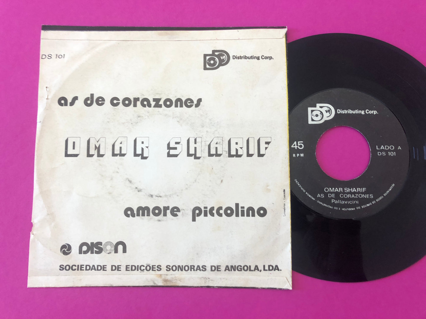 Omar Sharif : As De Corazones / Amore Piccolino (7", Single)
