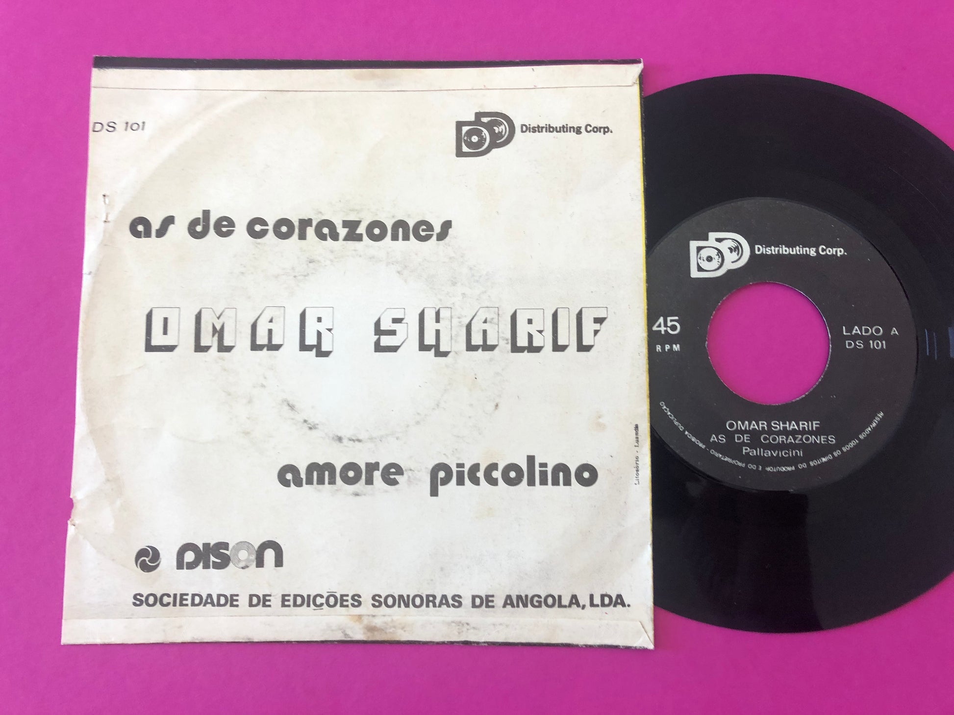 Omar Sharif : As De Corazones / Amore Piccolino (7", Single)