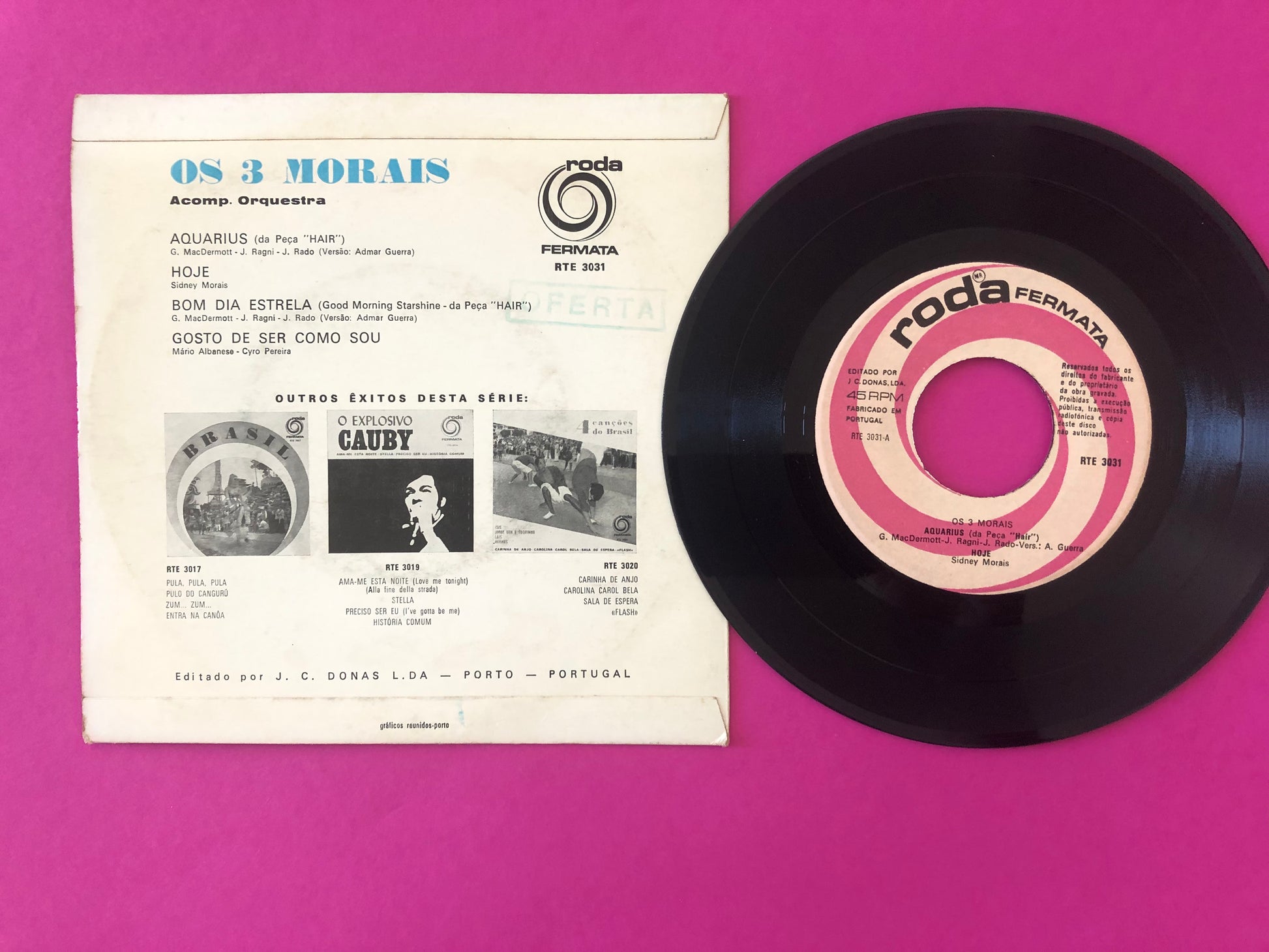 Os 3 Morais : Aquarius (7", EP)