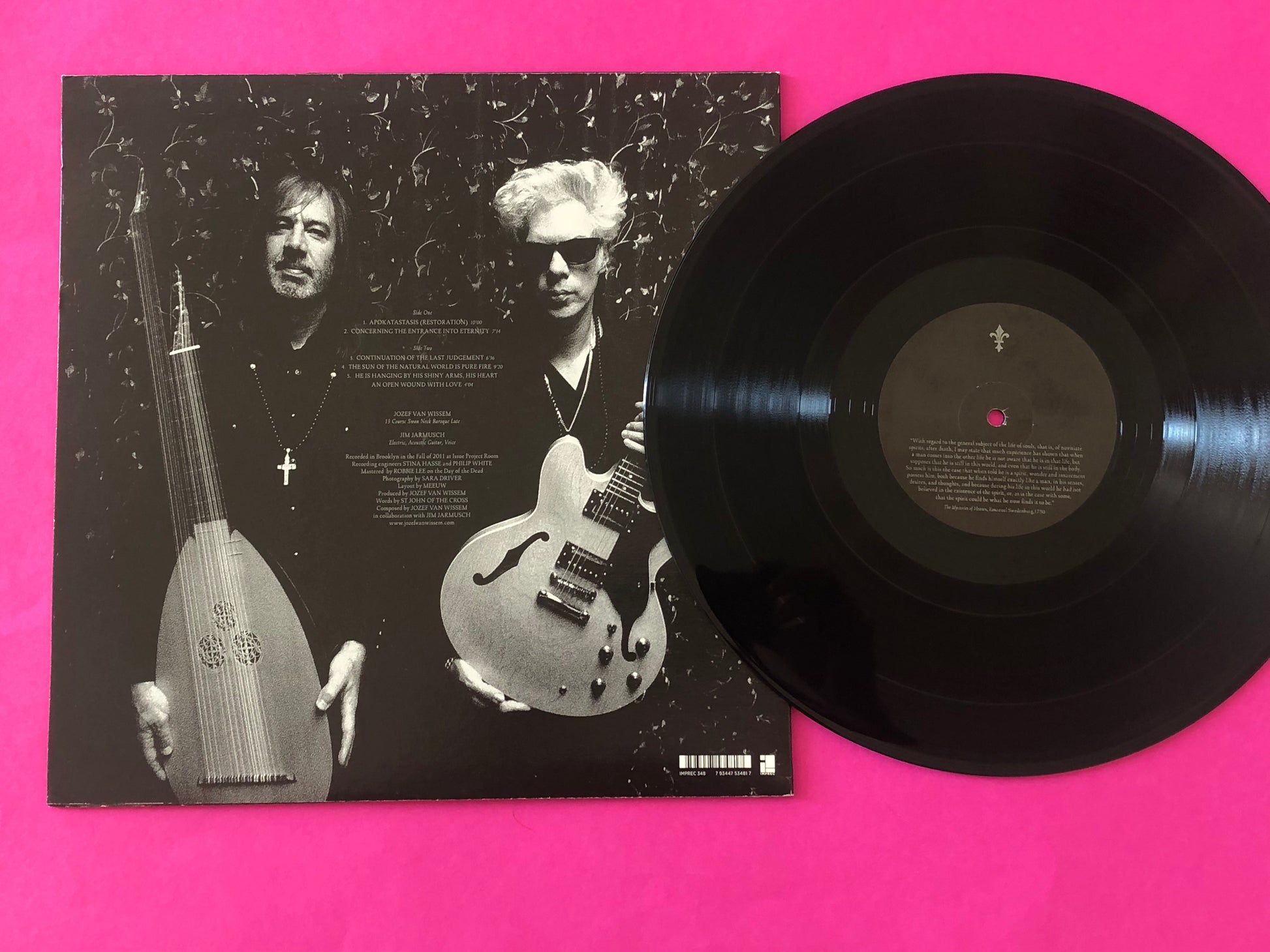 Jozef Van Wissem And Jim Jarmusch : Concerning The Entrance Into Eternity (LP, Album, Ltd)