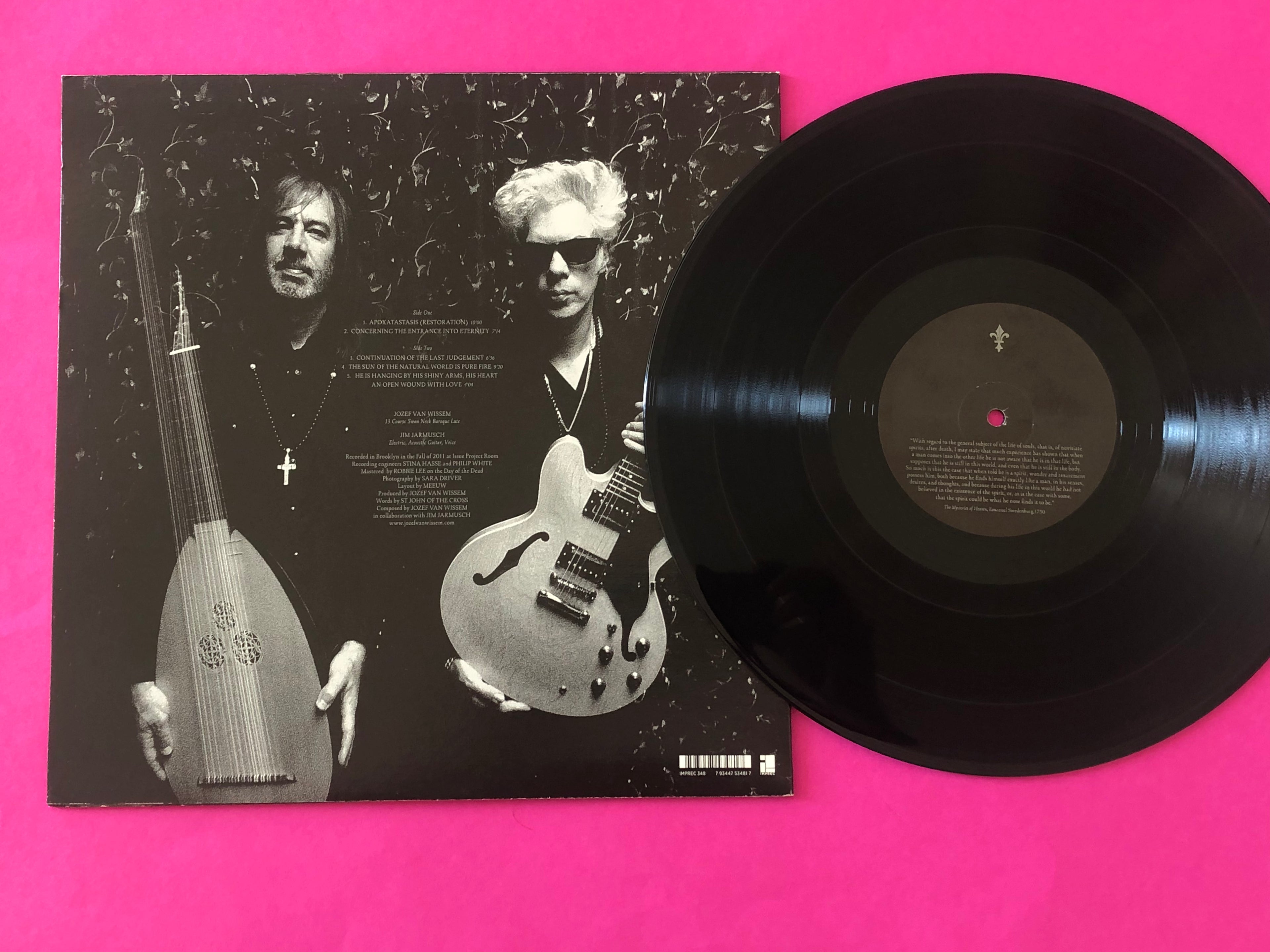 Jozef Van Wissem And Jim Jarmusch : Concerning The Entrance Into Eternity (LP, Album, Ltd)