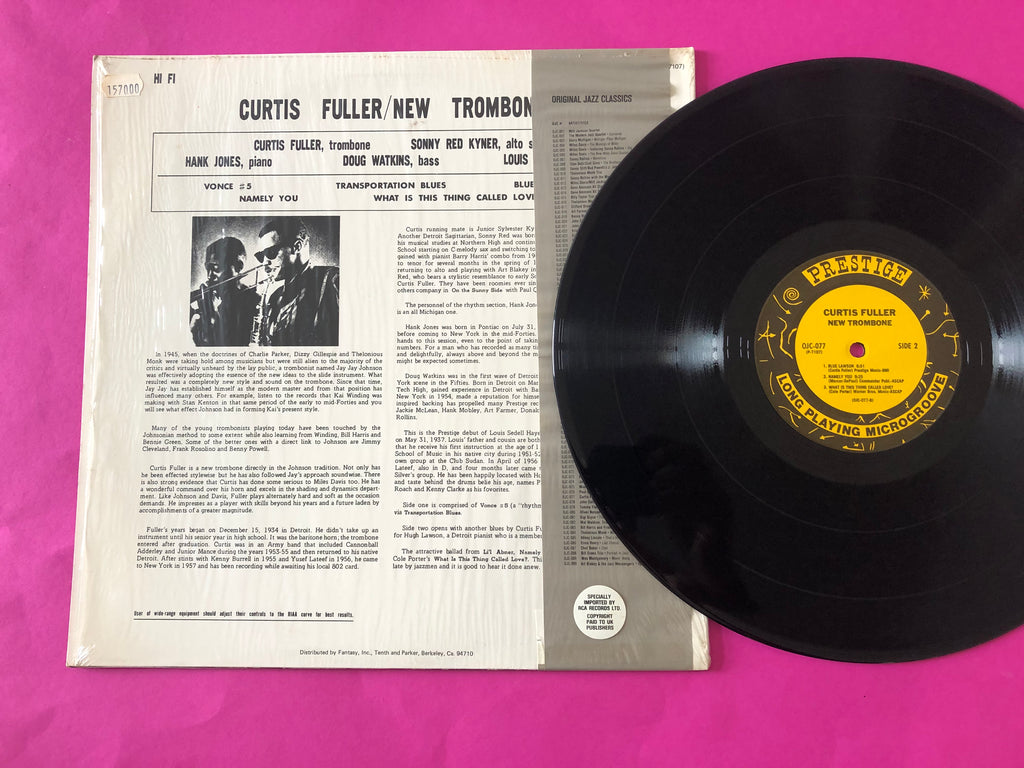 Curtis Fuller : New Trombone (LP, Album, RE)