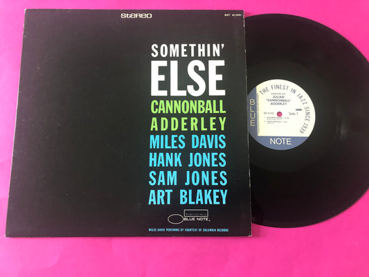 Cannonball Adderley, Miles Davis, Hank Jones, Sam Jones, Art Blakey : Somethin' Else (LP, Album, RE, DMM)