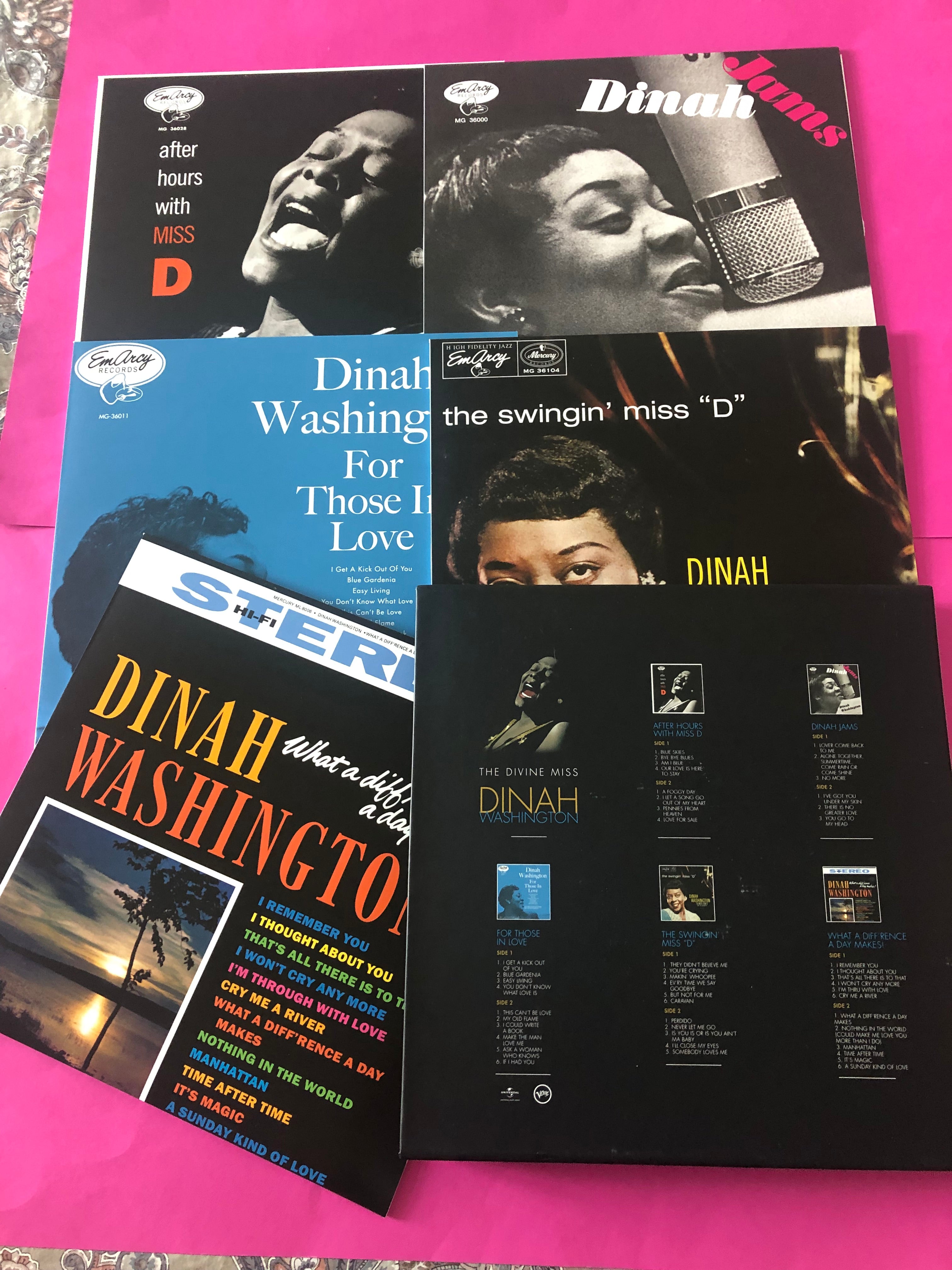Dinah Washington : The Divine Miss Dinah Washington (Box, Comp + LP, Album, RE + LP, Album, RE + LP, Al)