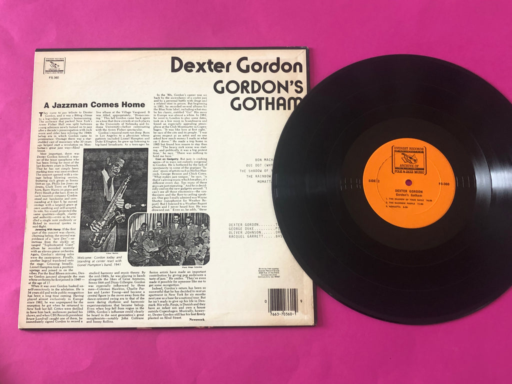 Dexter Gordon : Gordon's Gotham (LP, Album)