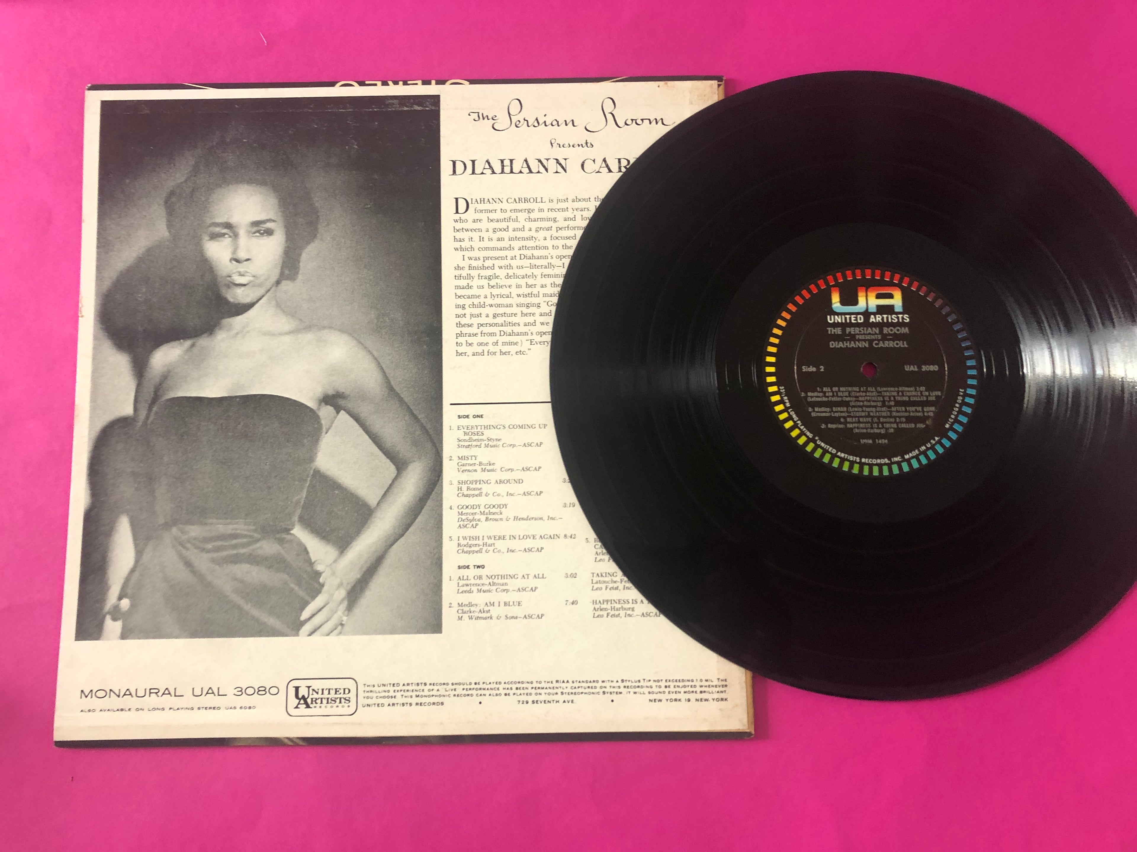 Diahann Carroll : The Persian Room Presents (LP, Mono)