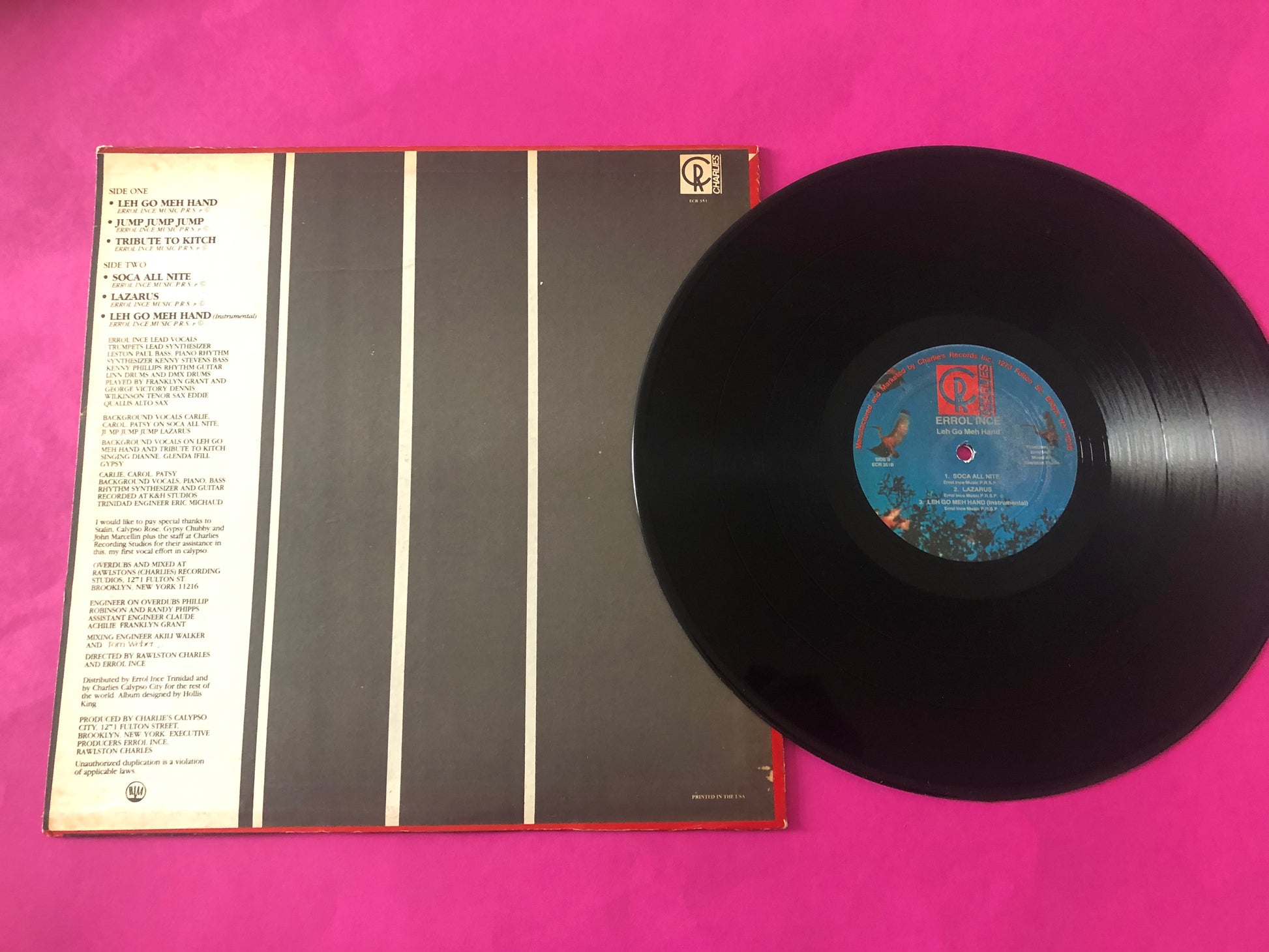Errol Ince : Leh Go Meh Hand (LP, Album)