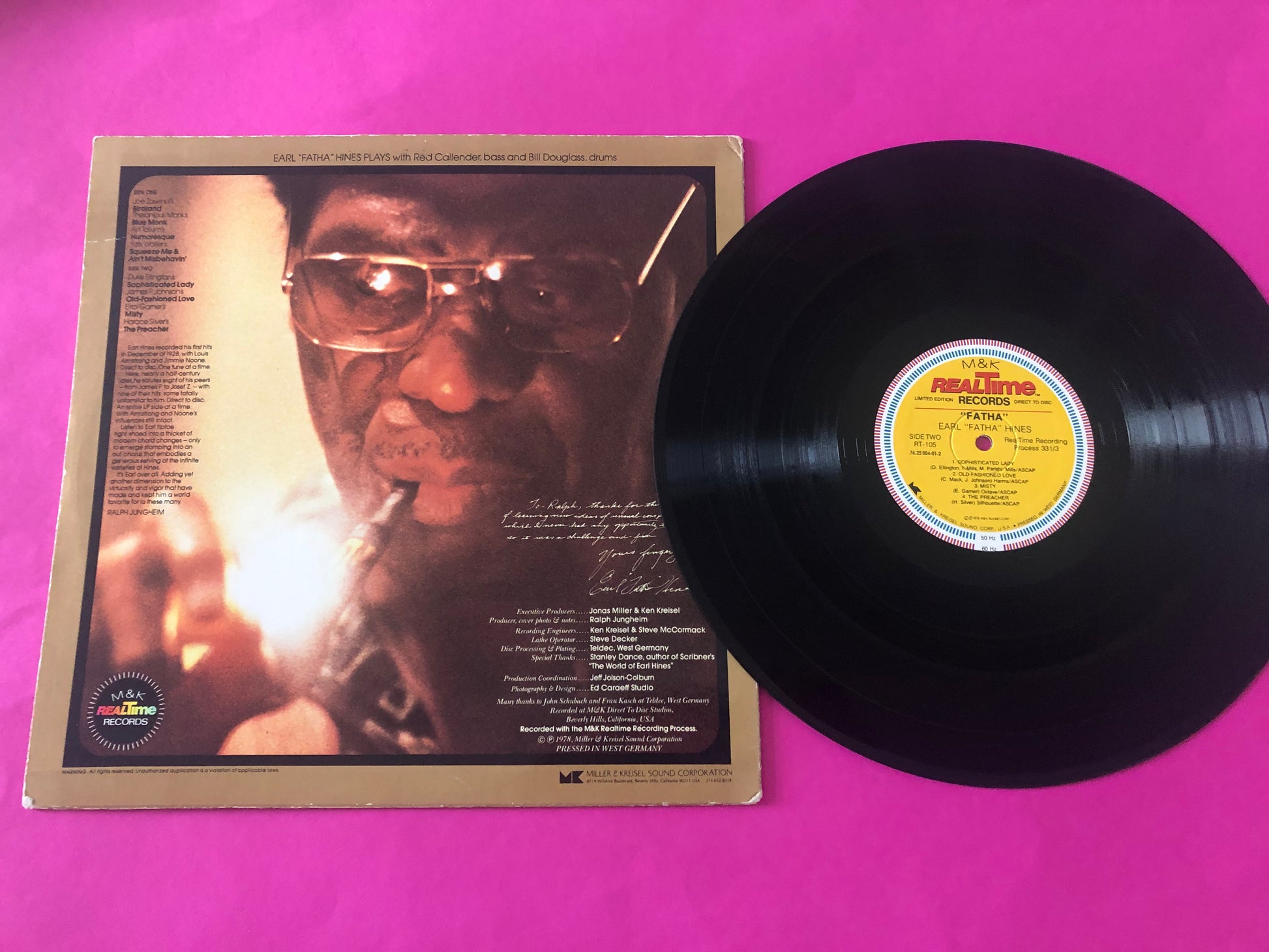Earl Hines : "Fatha"  (LP, Album, Ltd, Yel)