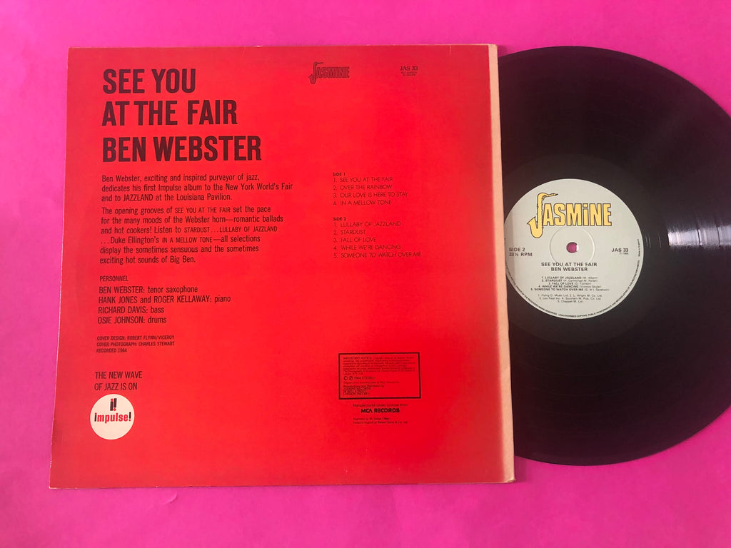 Ben Webster : See You At The Fair (LP, Album, RE)