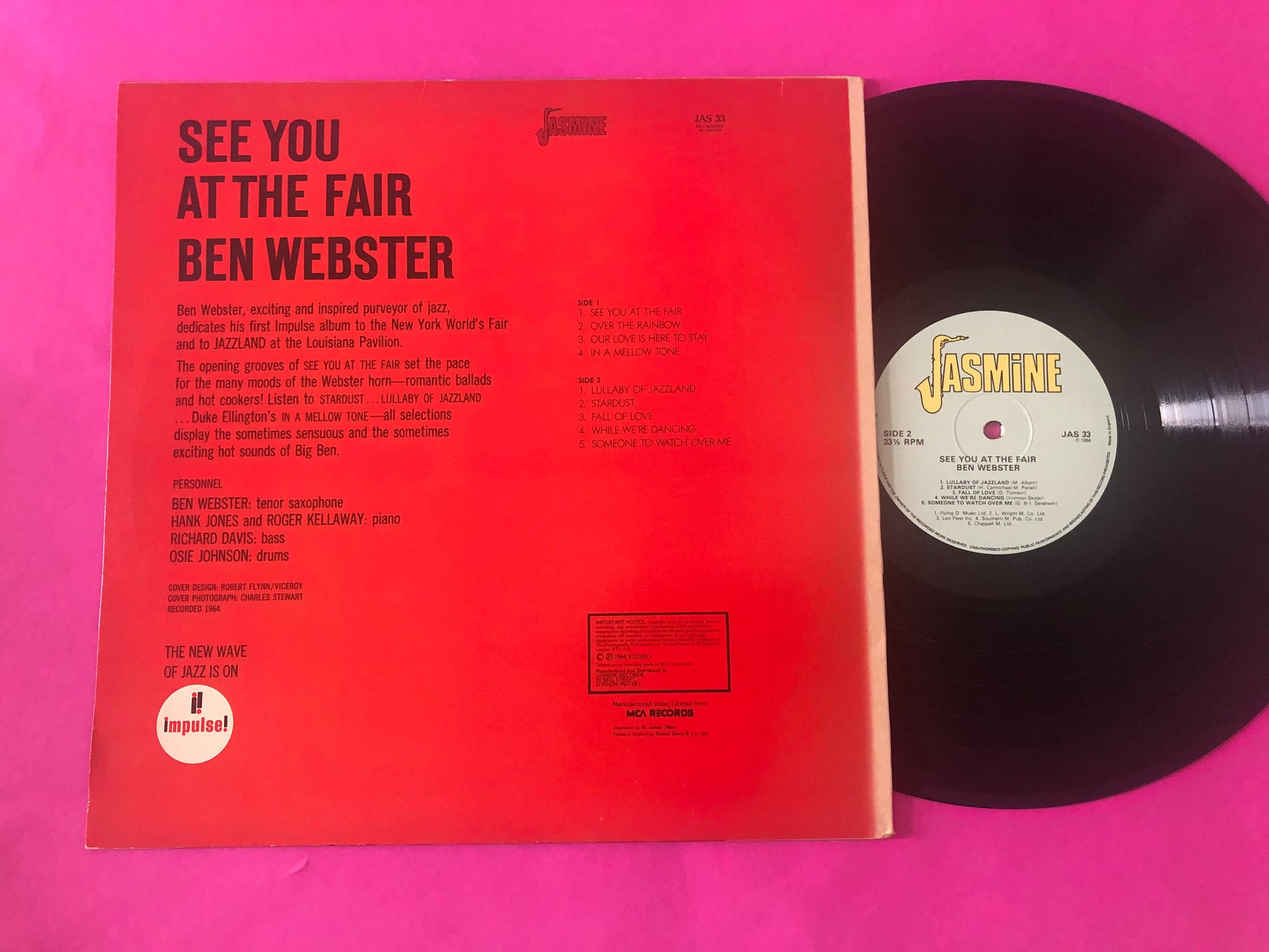 Ben Webster : See You At The Fair (LP, Album, RE)