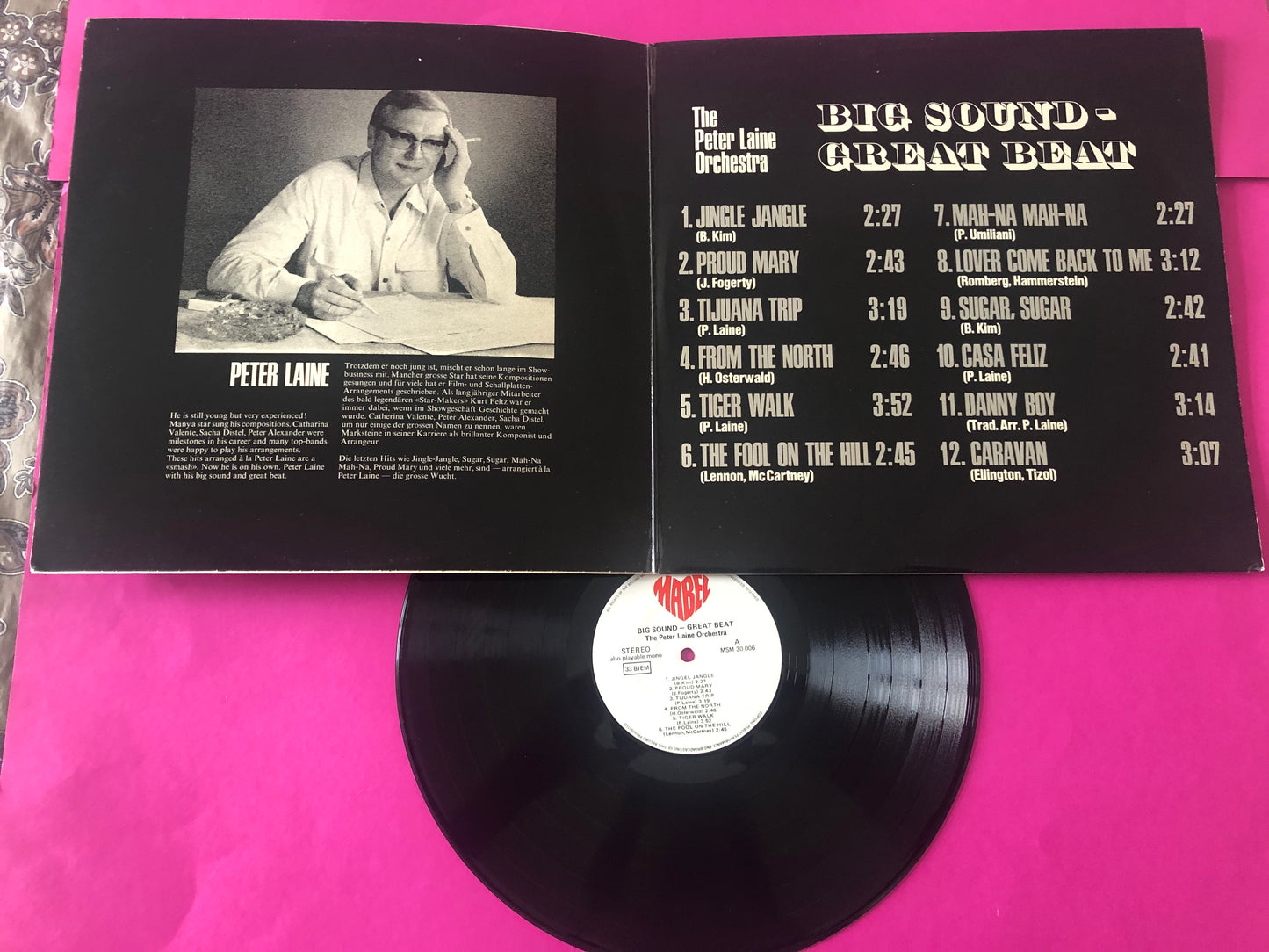 Orchester Peter Laine : Big Sound - Great Beat (LP, Album, Gat)