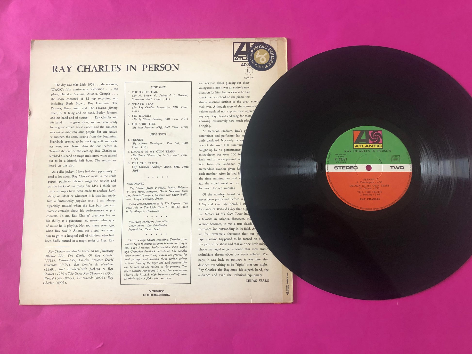 Ray Charles : Ray Charles In Person (LP, Album, Mono, RE)