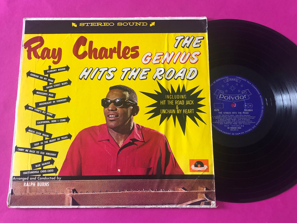 Ray Charles : The Genius Hits The Road (LP,Album,Stereo)