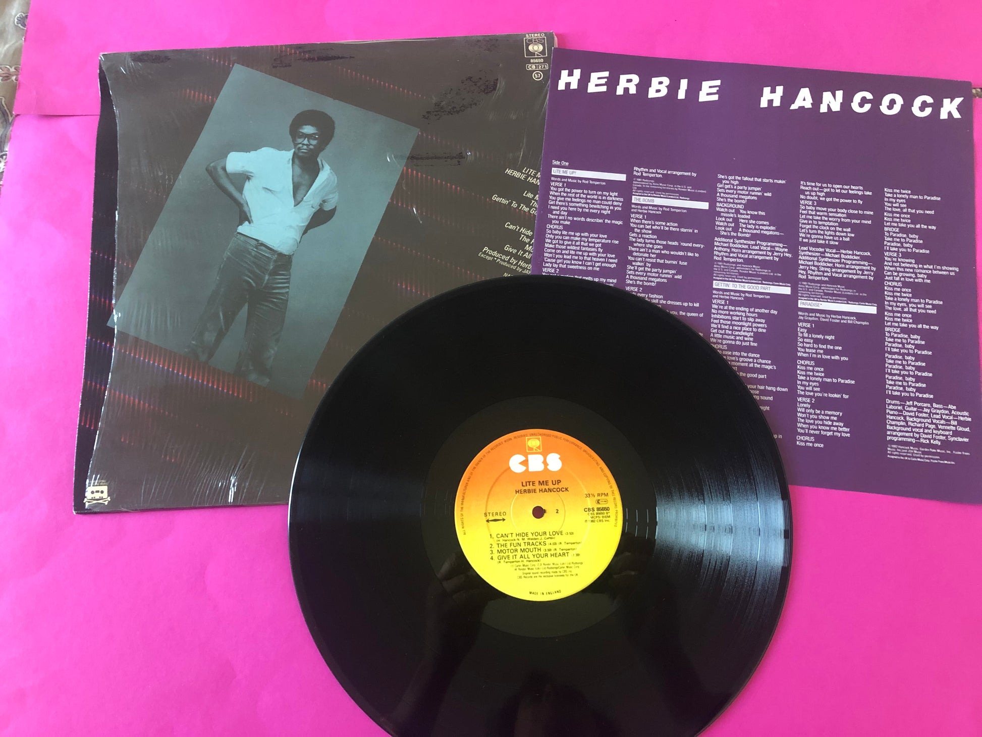 Herbie Hancock : Lite Me Up (LP, Album)