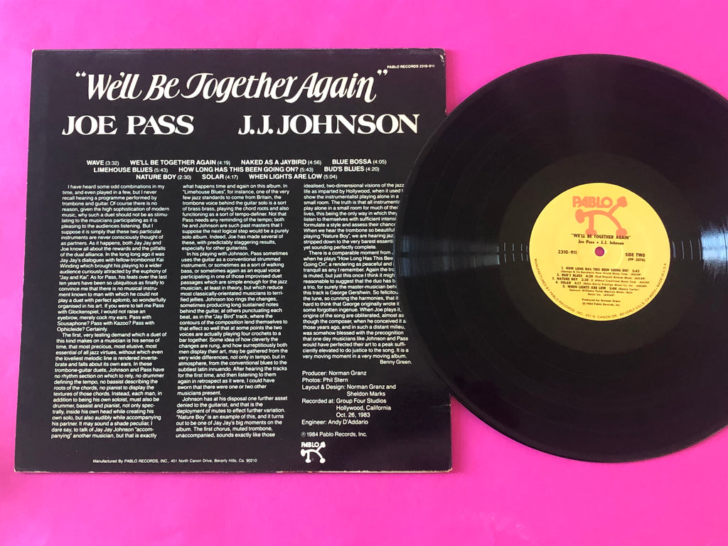 Joe Pass & J.J. Johnson : We'll Be Together Again (LP, Album)