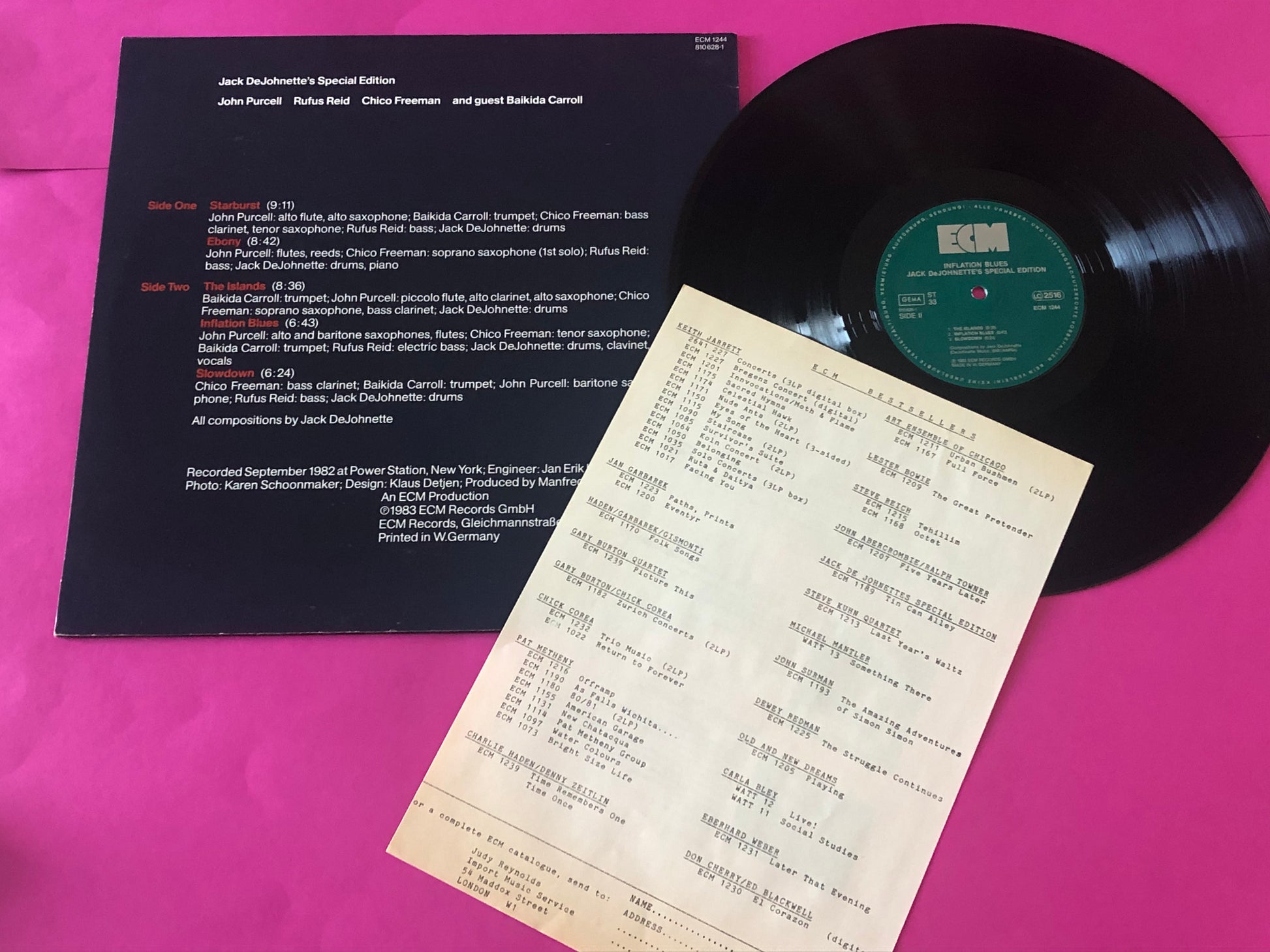 Jack DeJohnette's Special Edition : Inflation Blues (LP, Album)
