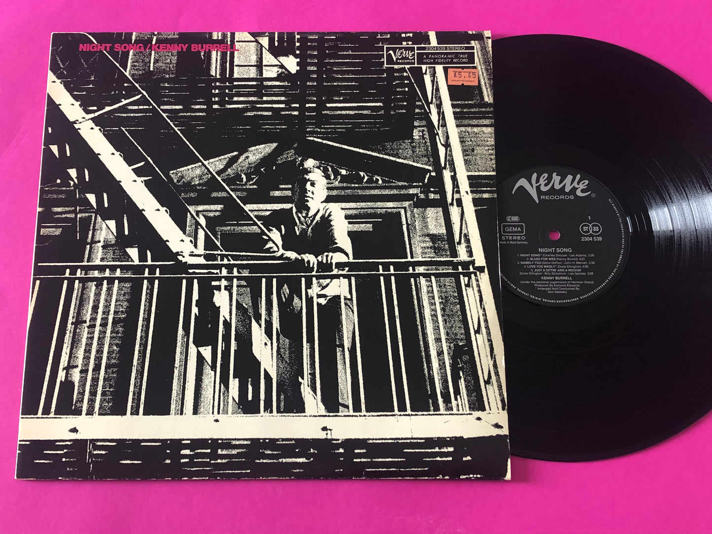 Kenny Burrell : Night Song (LP, Album, RE)