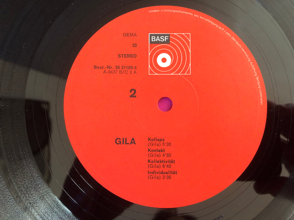 Gila (2) : Gila (LP,Album,Stereo)