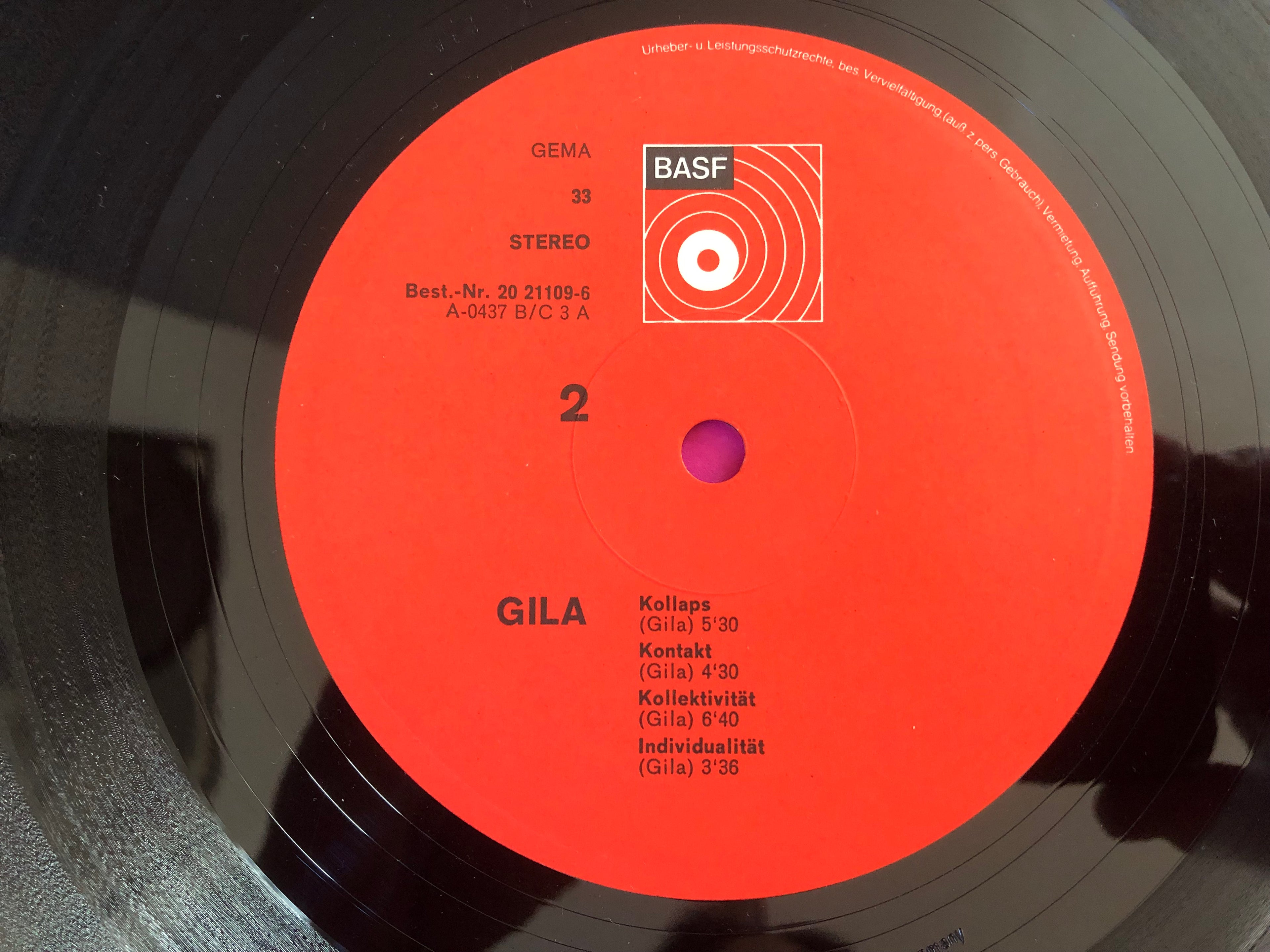 Gila (2) : Gila (LP,Album,Stereo)