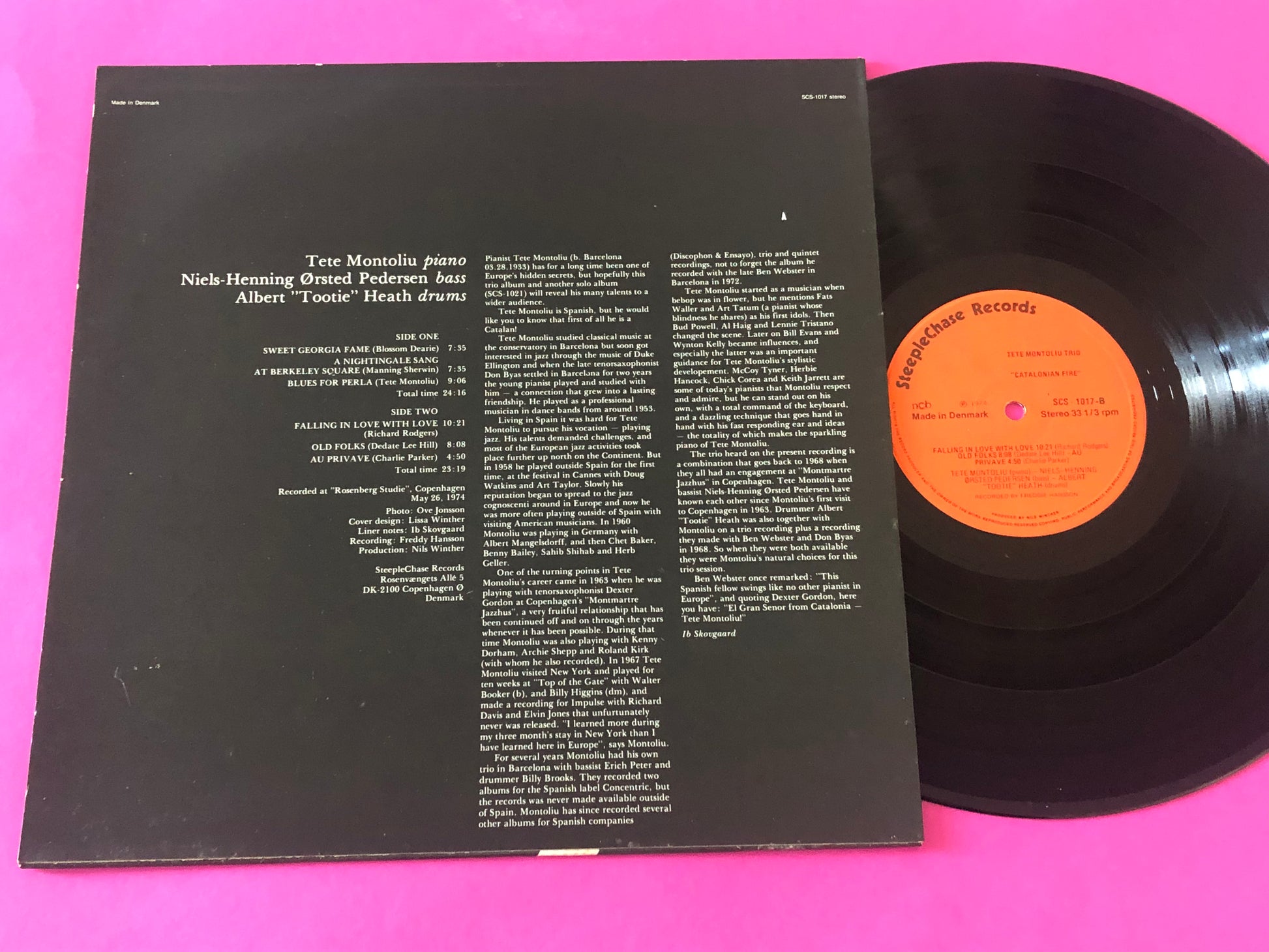 Tete Montoliu Trio : »Catalonian Fire« (LP, Album, RE)