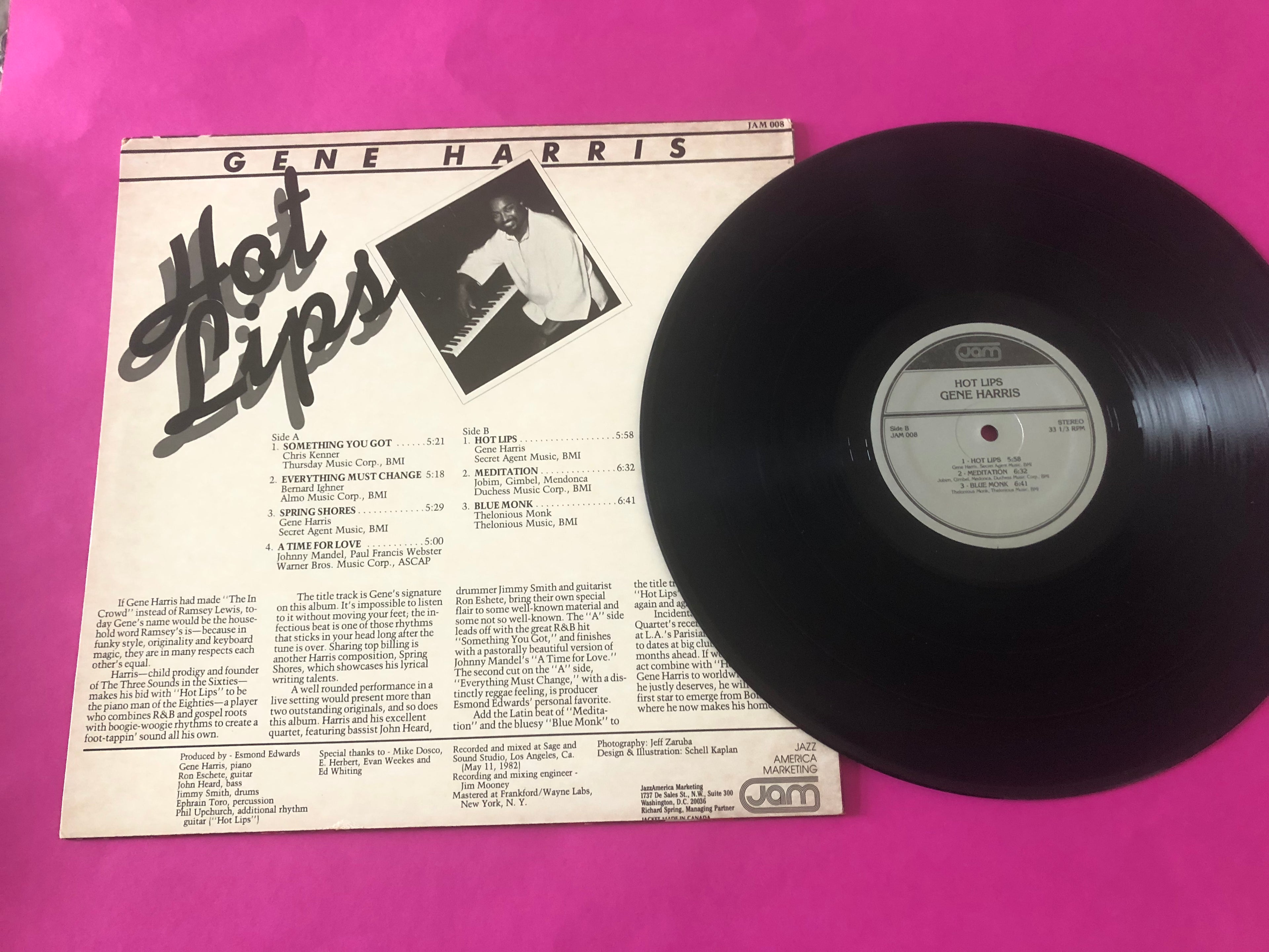 Gene Harris : Hot Lips (LP, Album)