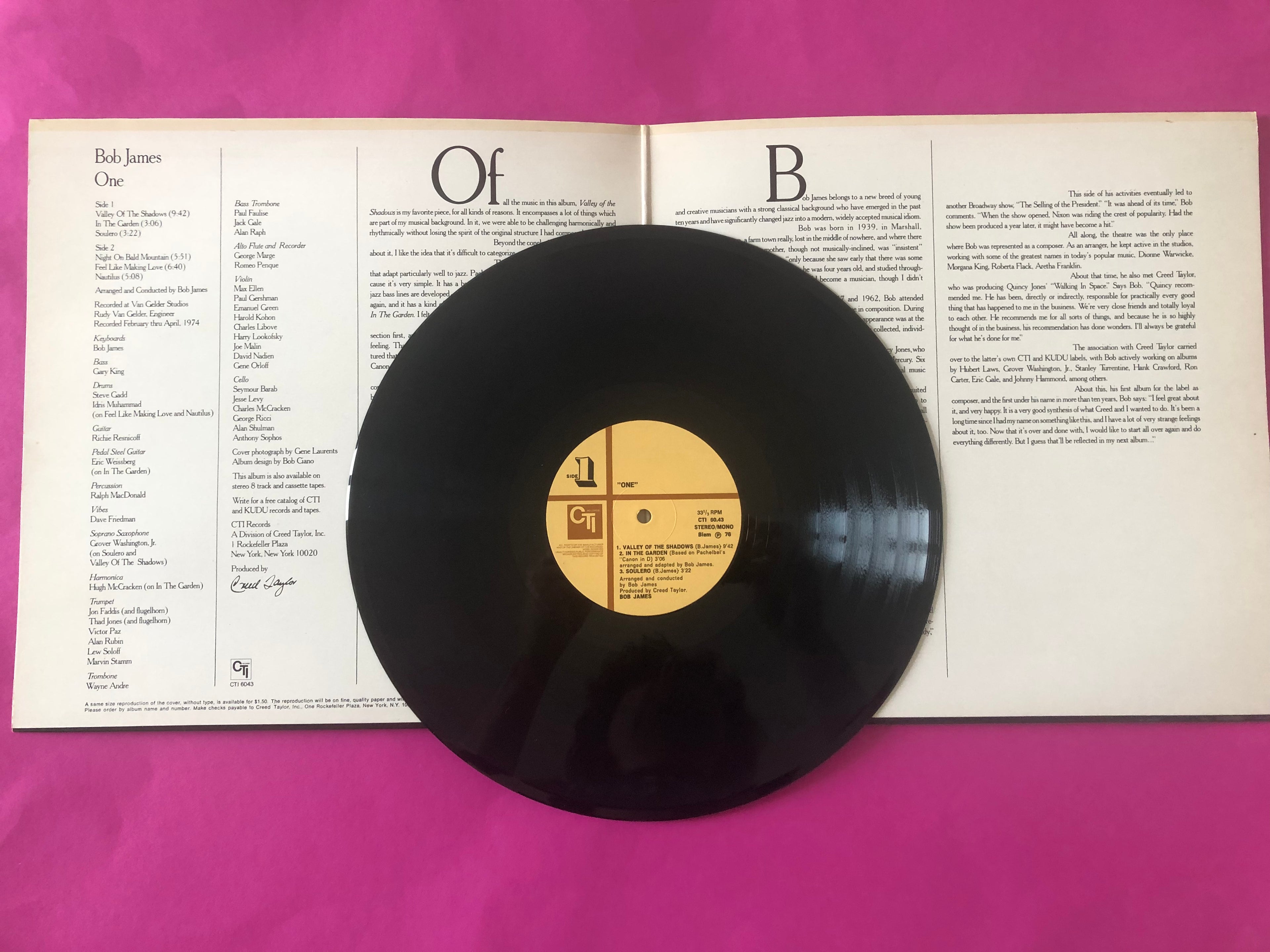Bob James : One (LP, Album, Gat)