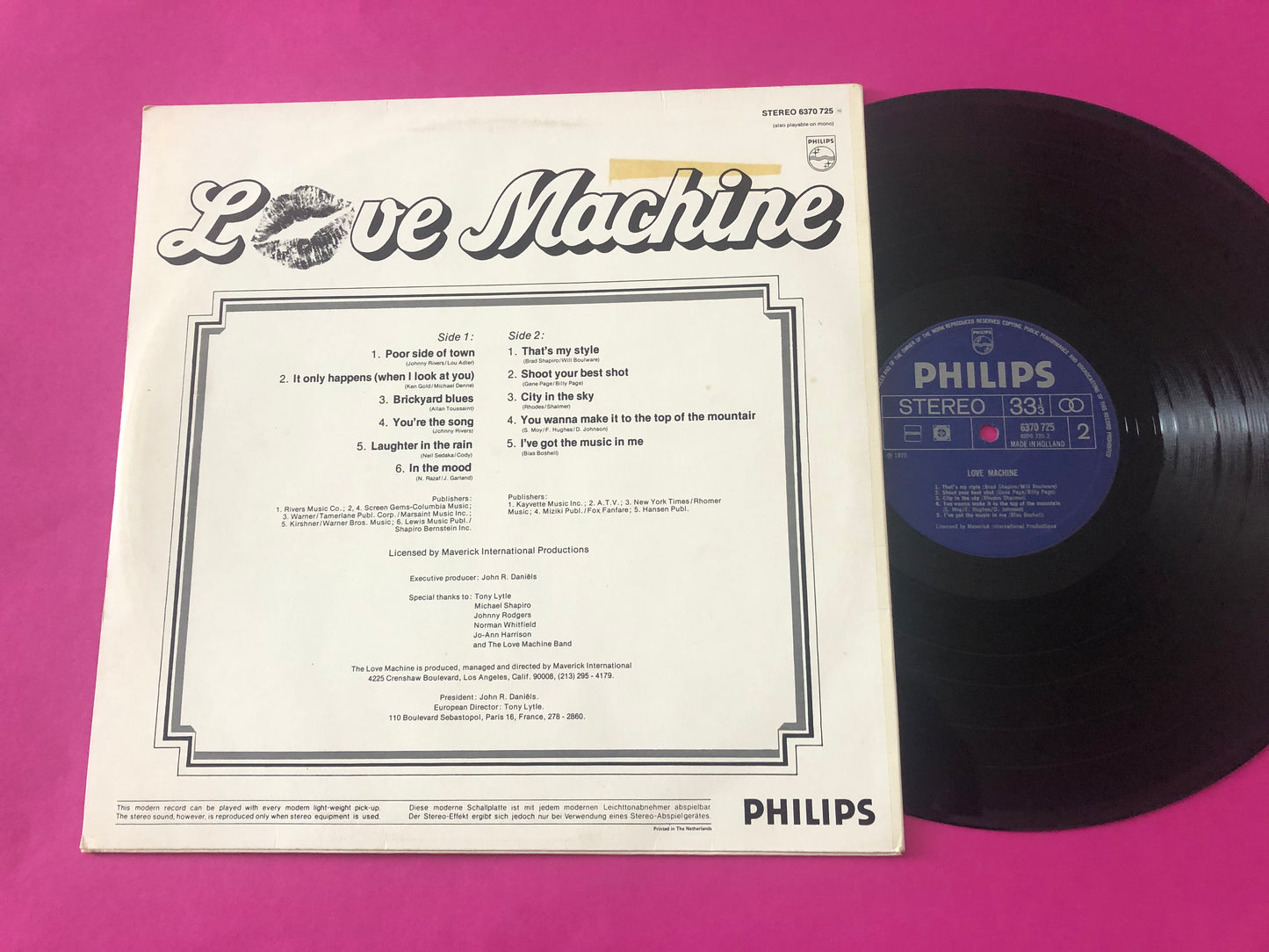 Love Machine, The : Love Machine (LP,Album)