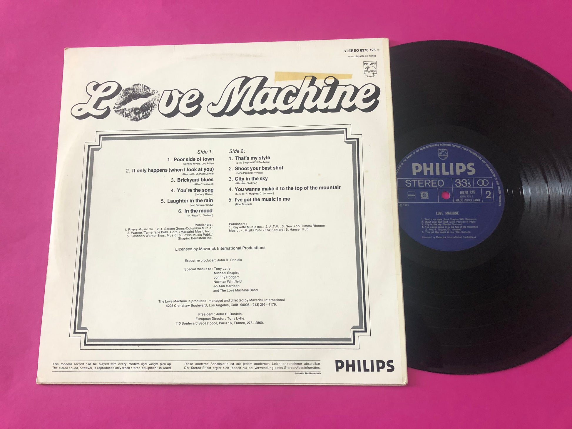 Love Machine, The : Love Machine (LP,Album)