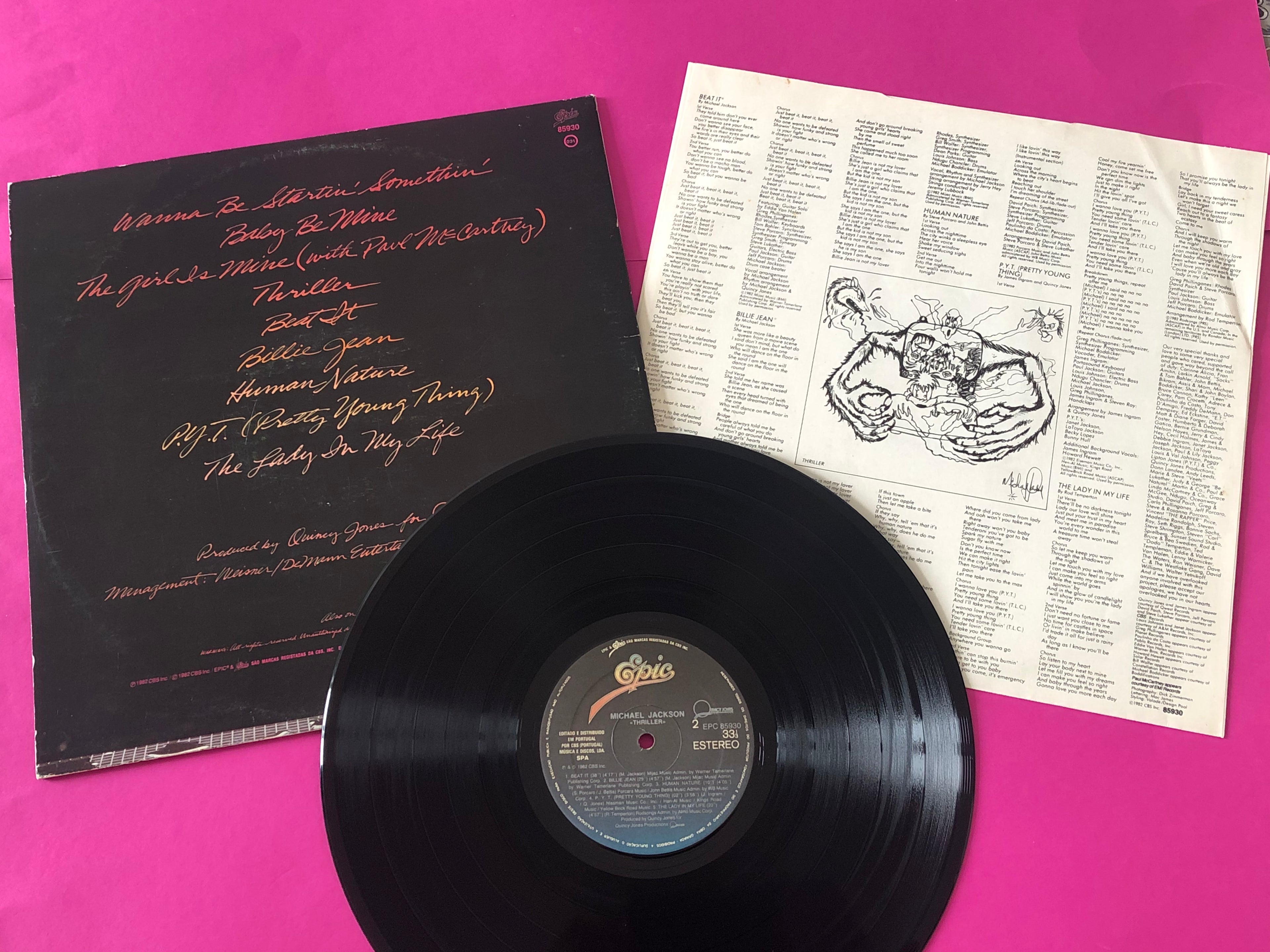 Michael Jackson : Thriller (LP, Album, RE, Gat)