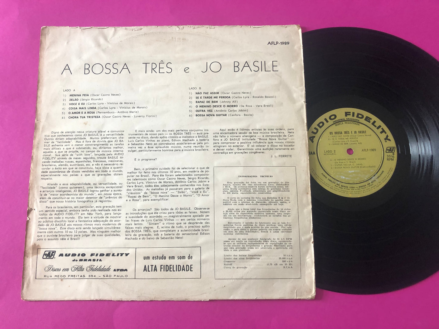 Bossa Três & Jo Basile : Os Bossa Três & Jo Basile (LP, Mono)