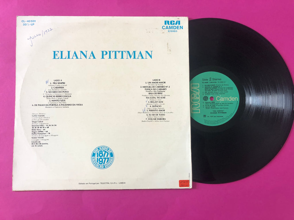 Eliana Pittman : Pra Sempre (LP, Album)