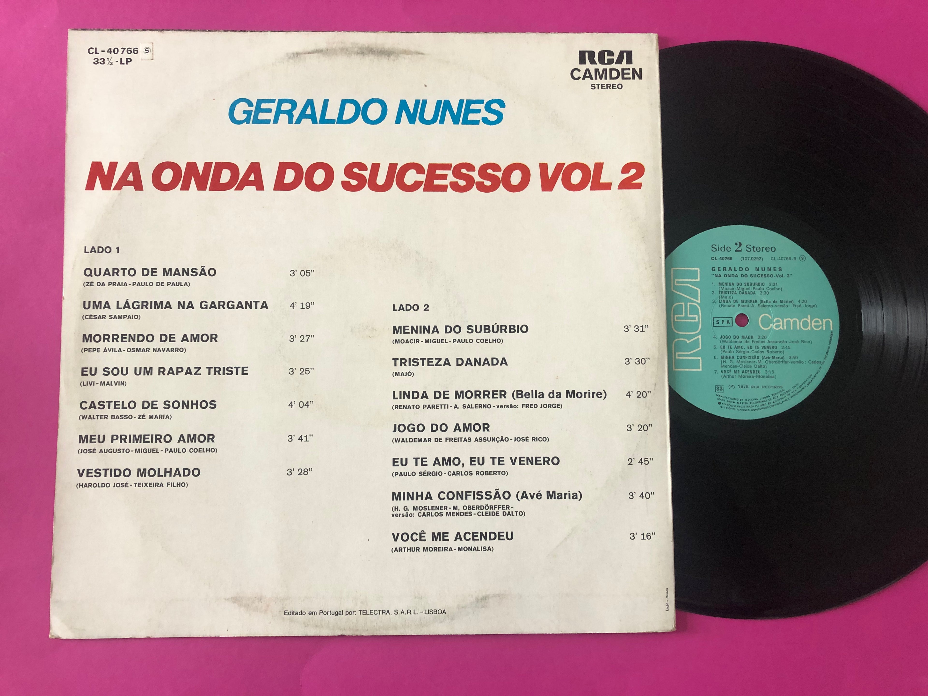 Geraldo Nunes : Na Onda do Sucesso Vol 2 (LP, Album)
