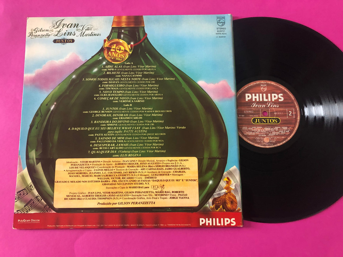 Ivan Lins : Juntos (LP, Album, Gat)